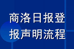 商洛日报登报声明流程